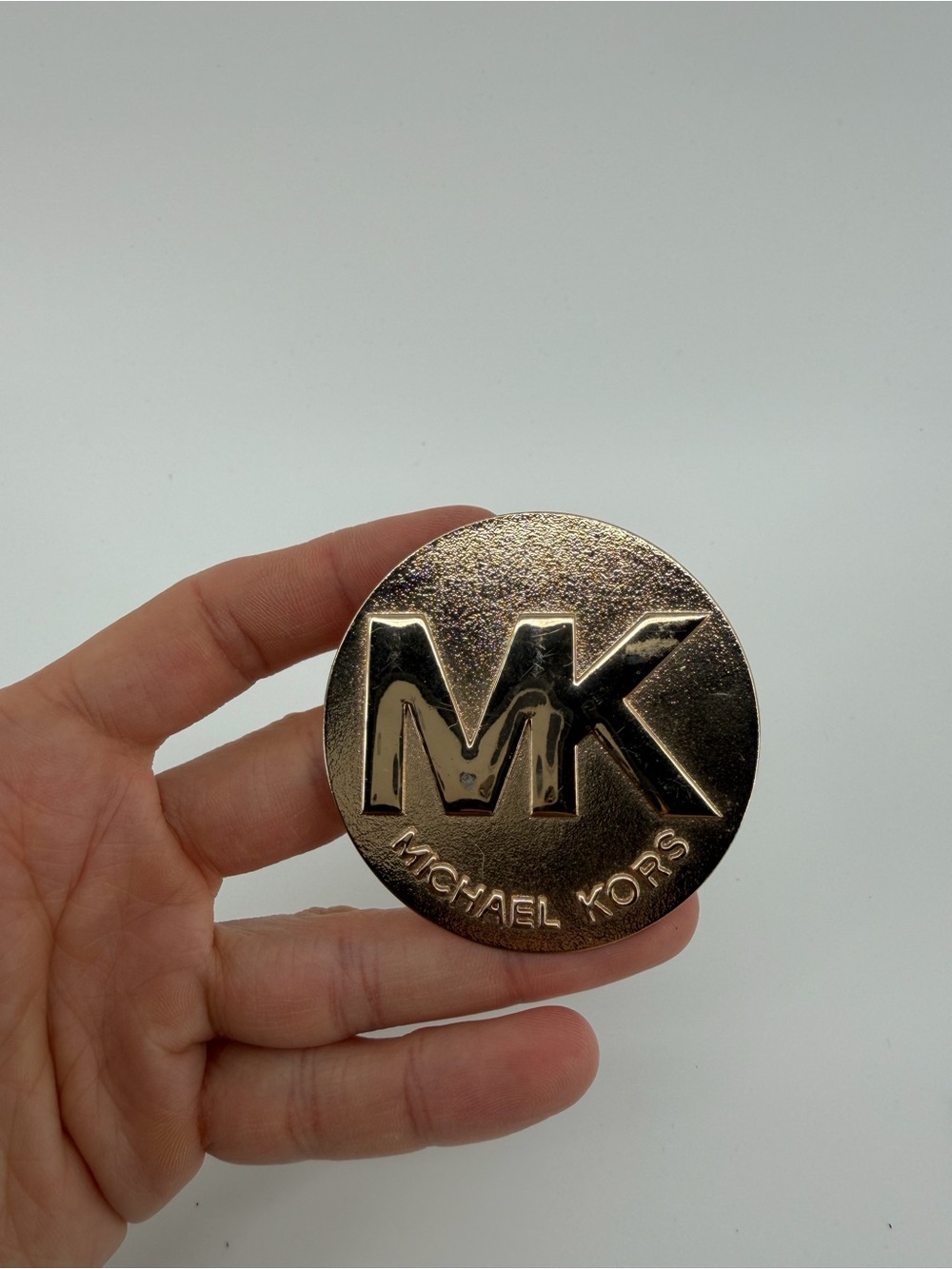 Michael Kors Replacement Gold Logo Plate Hardware Bag Repair 2"